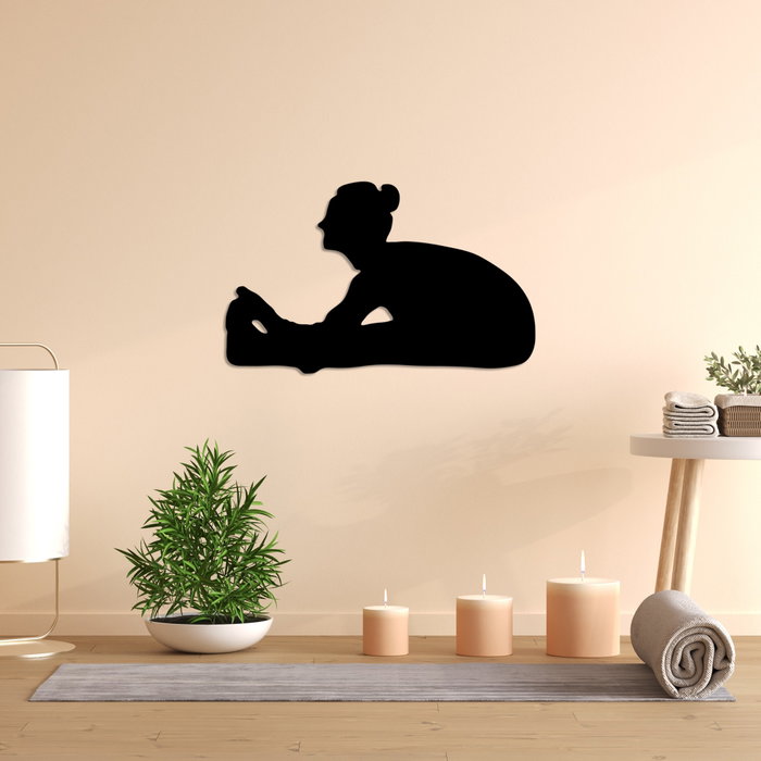 Wallity Yoga 23 Escultura de pared de metal negra Wallity Yoga 23 Escultura de pared de metal negra